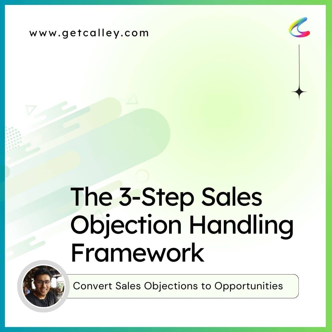 3 step sales objection handling framework
