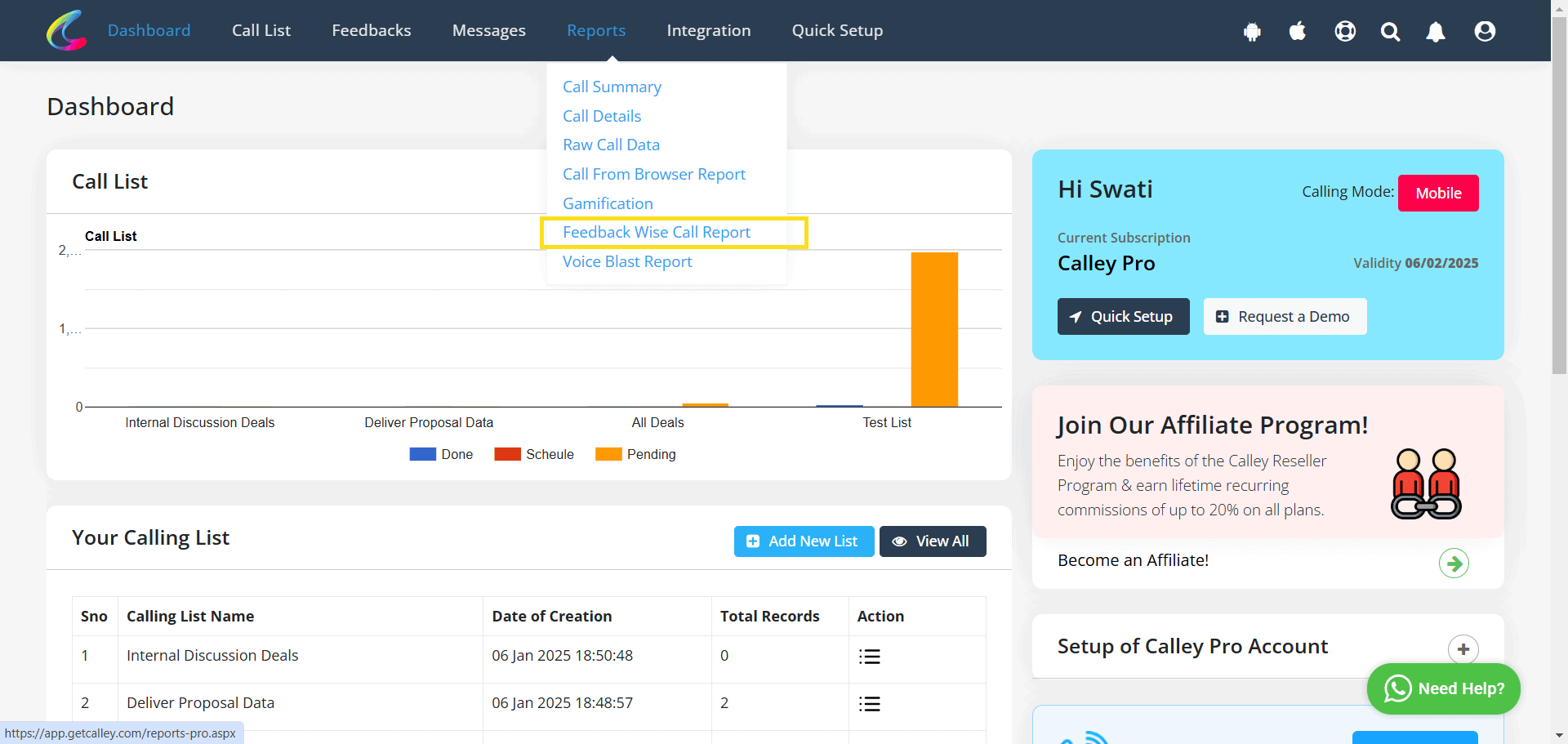 Feedback Wise Reporting 02